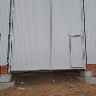 Монтаж не утепленных ворот для депо АО